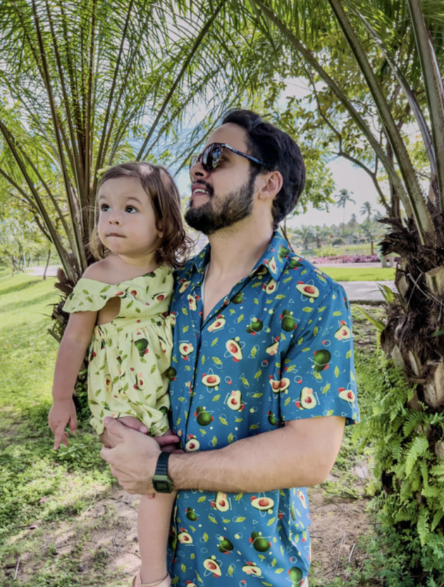 Camisa adulto - Abacate Cósmico Azul