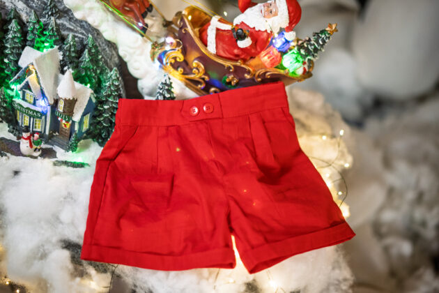 Short Foguete Vermelho
